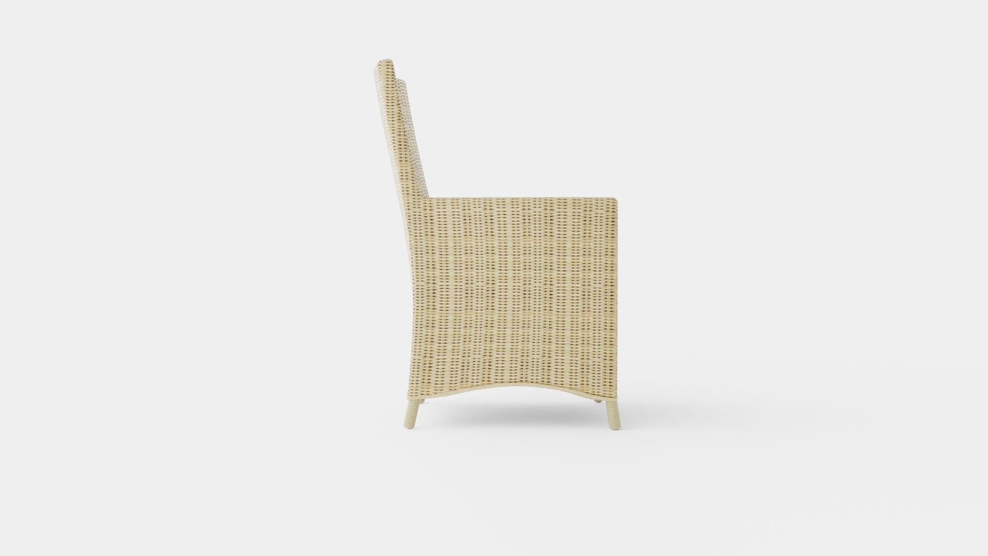 Salao Dining Chair Low-poly 3D model_4