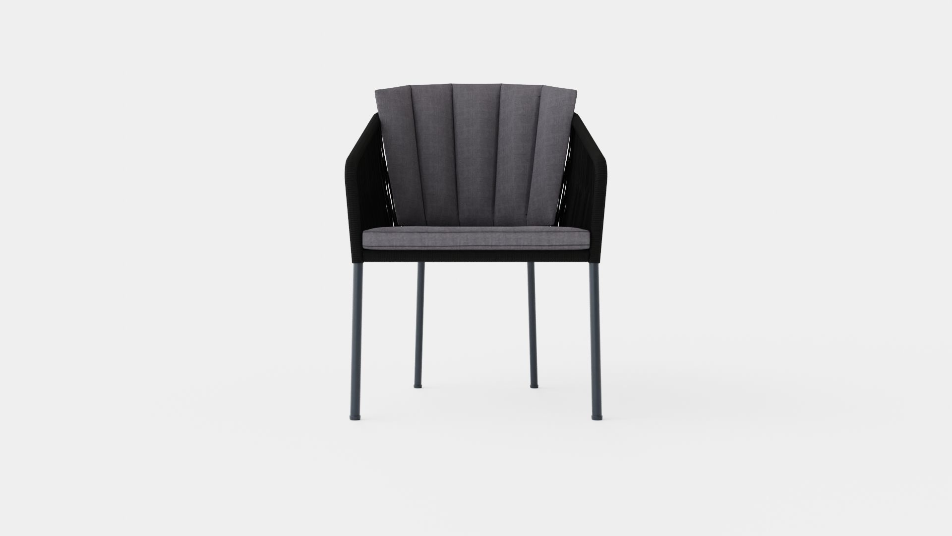 Naxos Dining Chair Low-poly 3D model_1