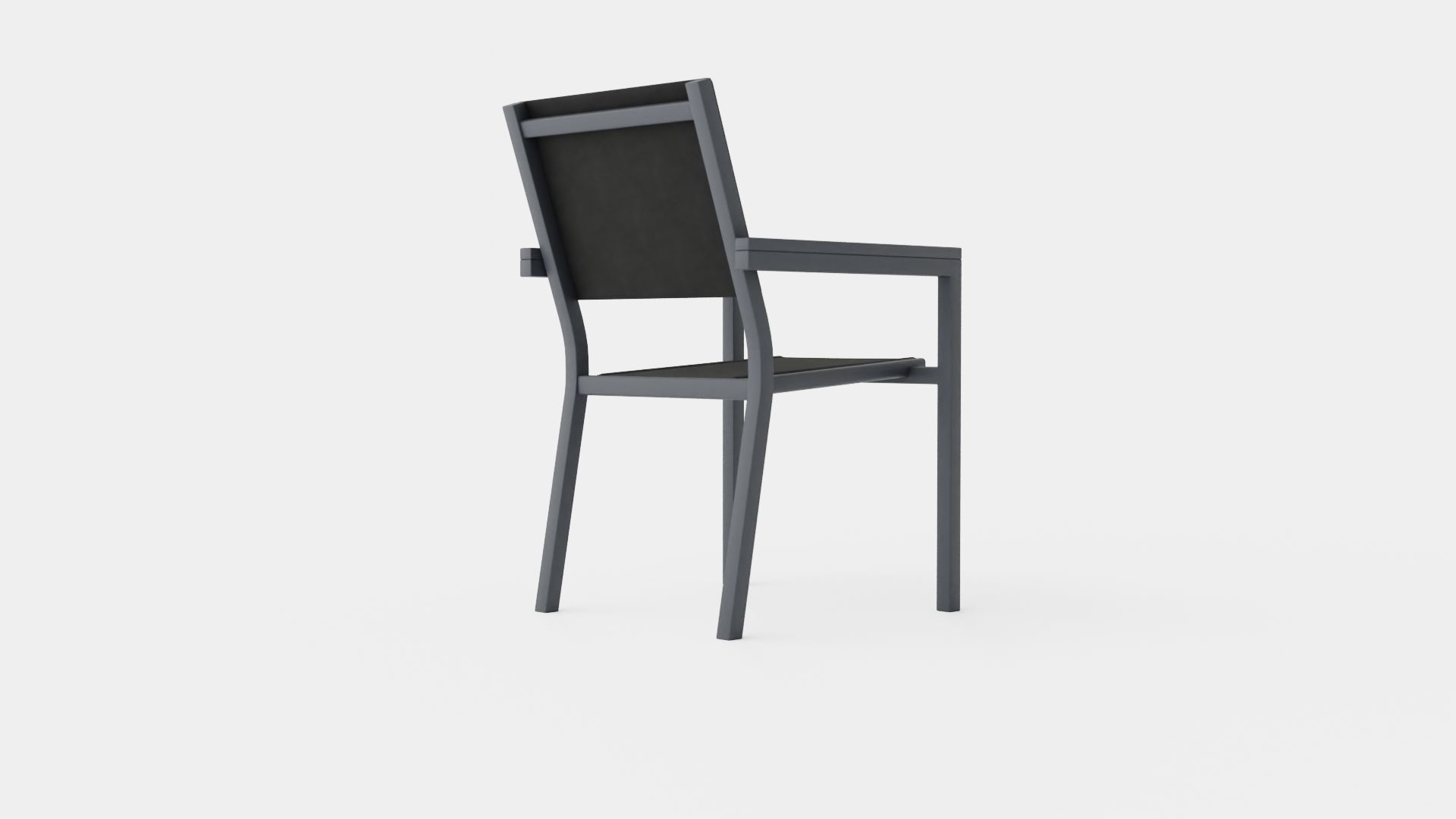Darvin Non-wood Dining Chair Low-poly 3D model_3