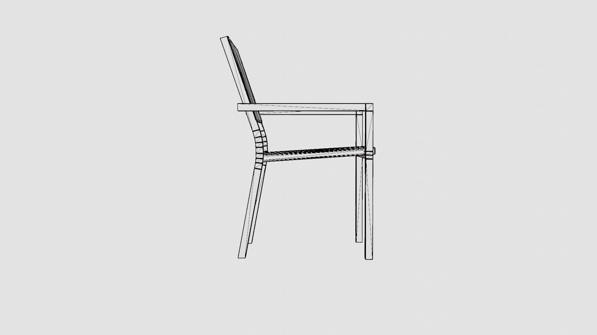Darvin Dining Chair Low-poly 3D model_8