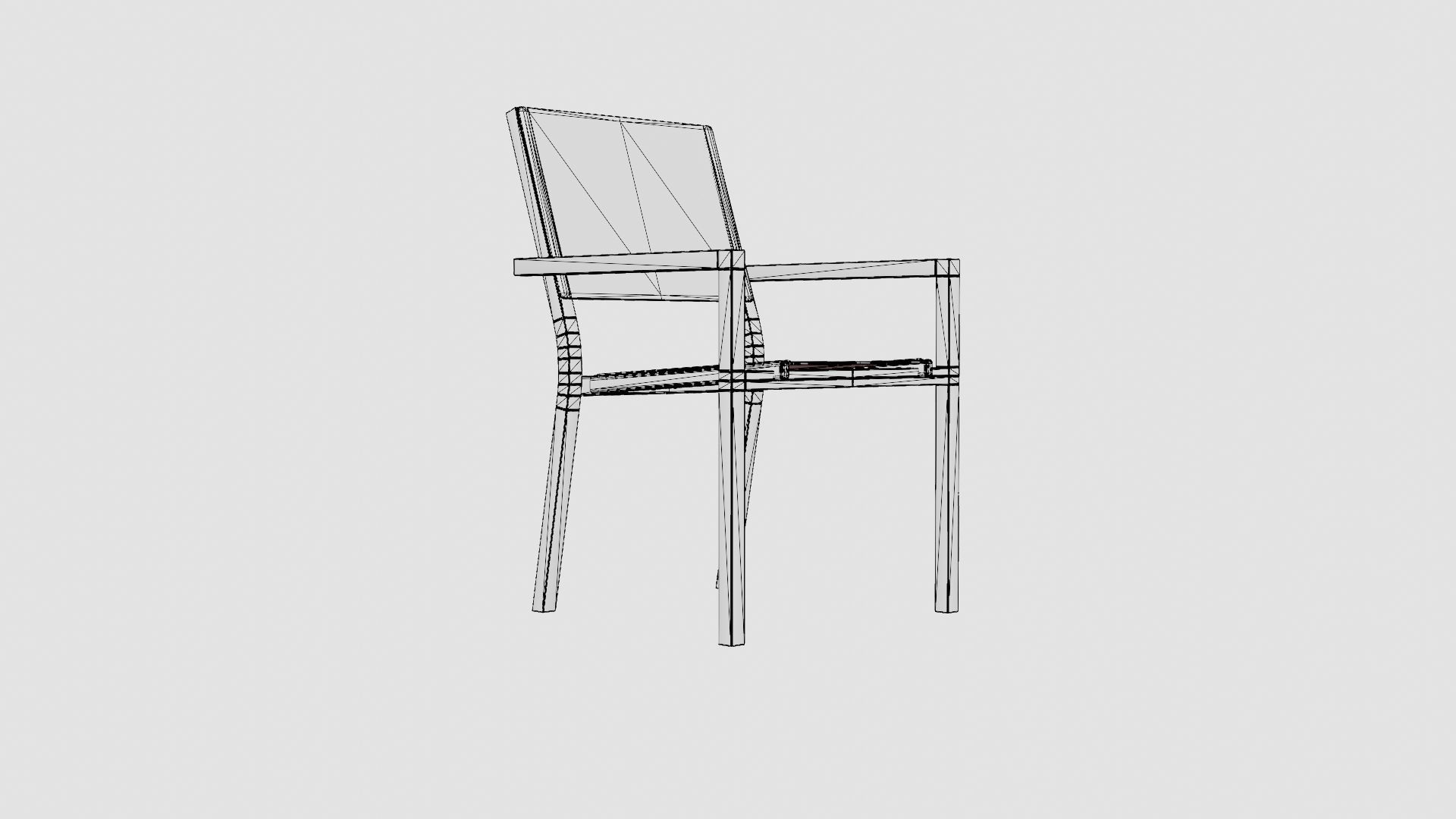 Darvin Dining Chair Low-poly 3D model_7