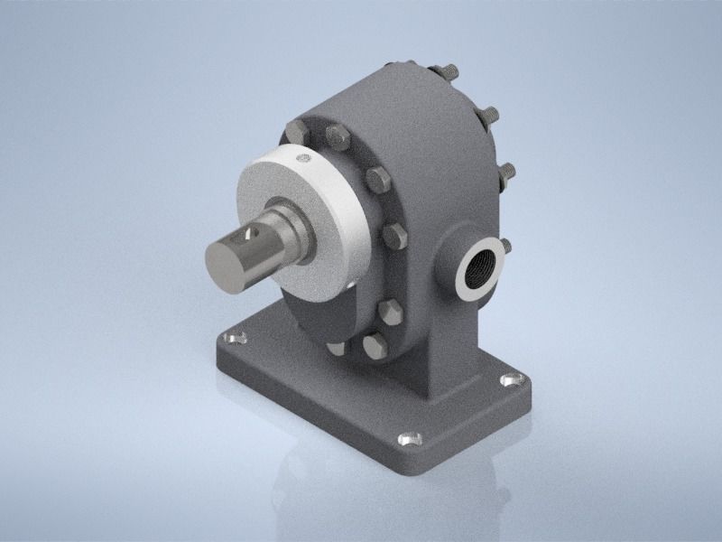 Pump Gear 3D model_2