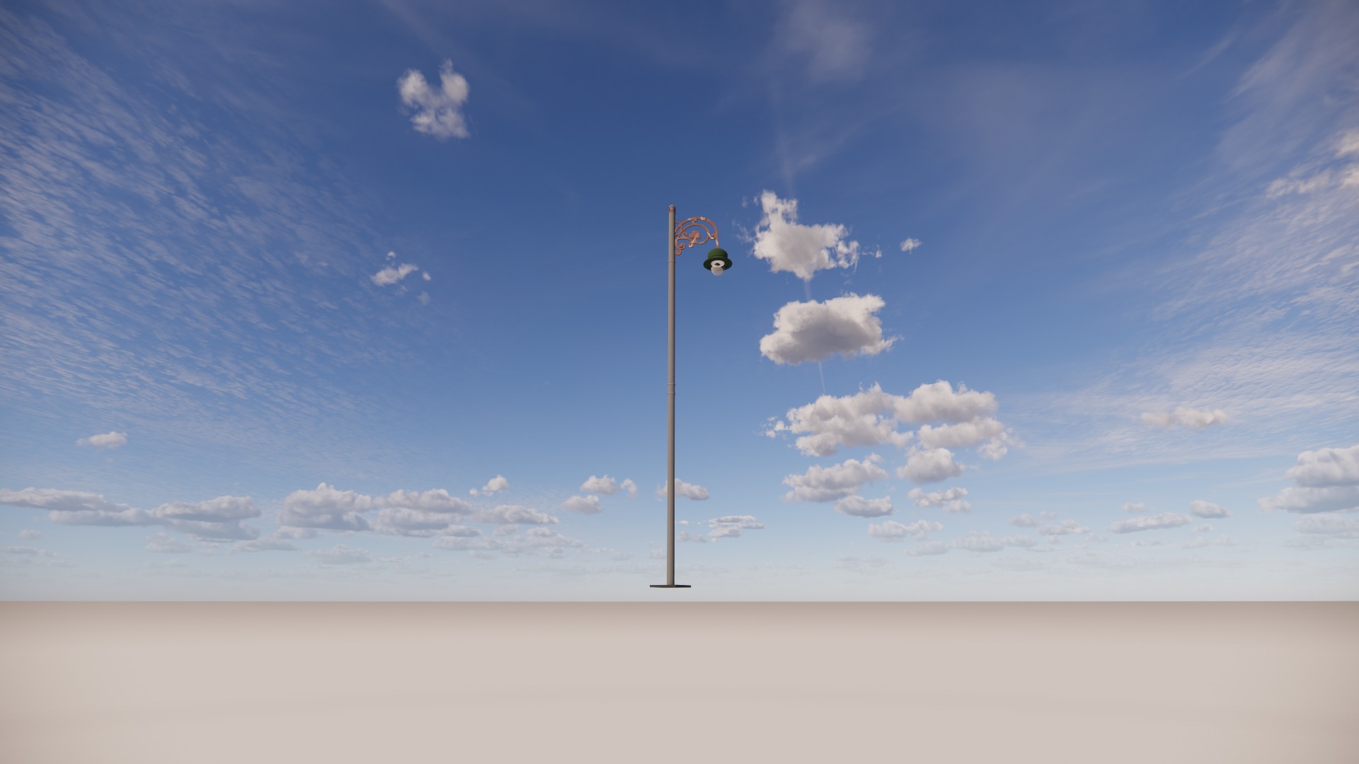 street light road  3D print model_1