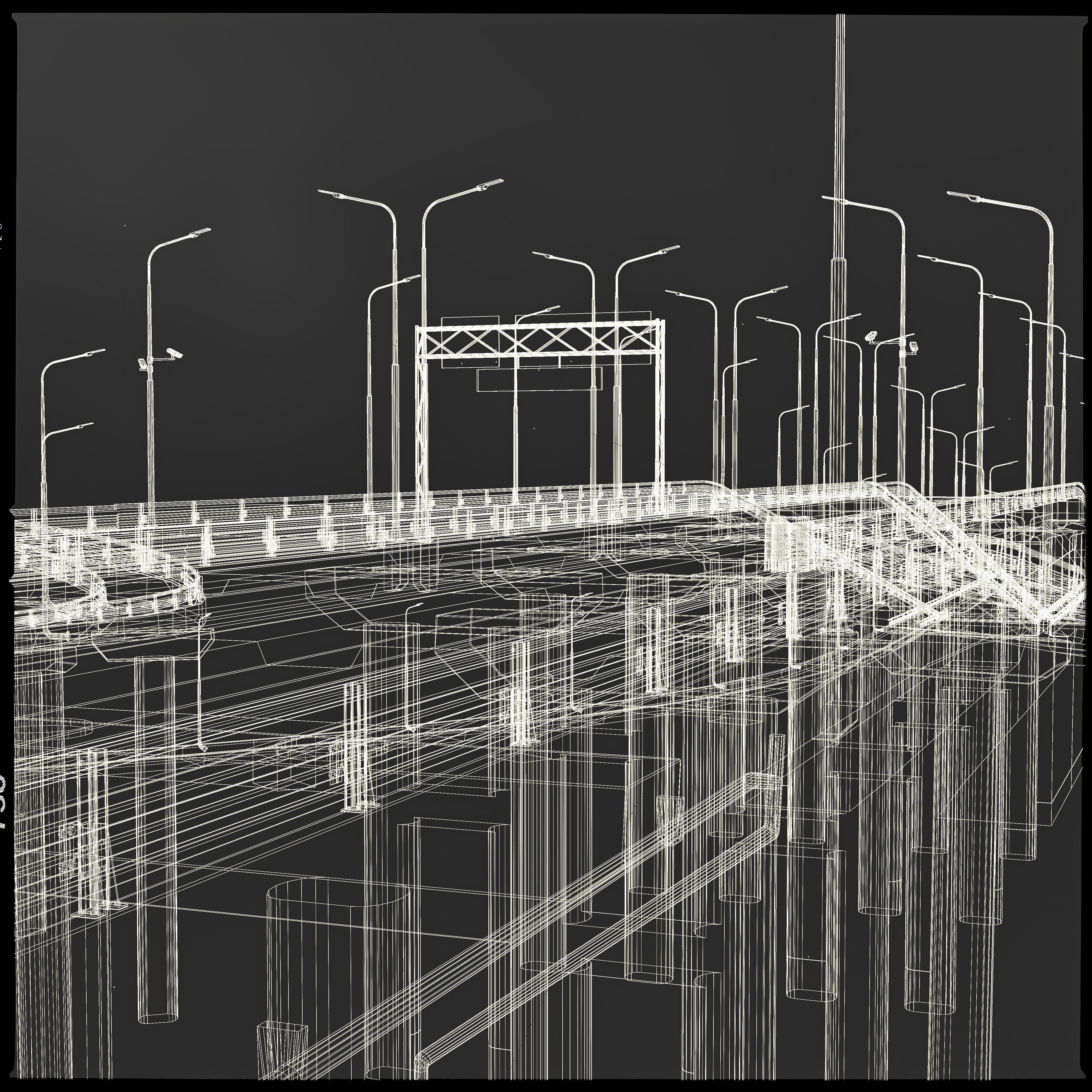 Set Highway Freeway 3D model_11