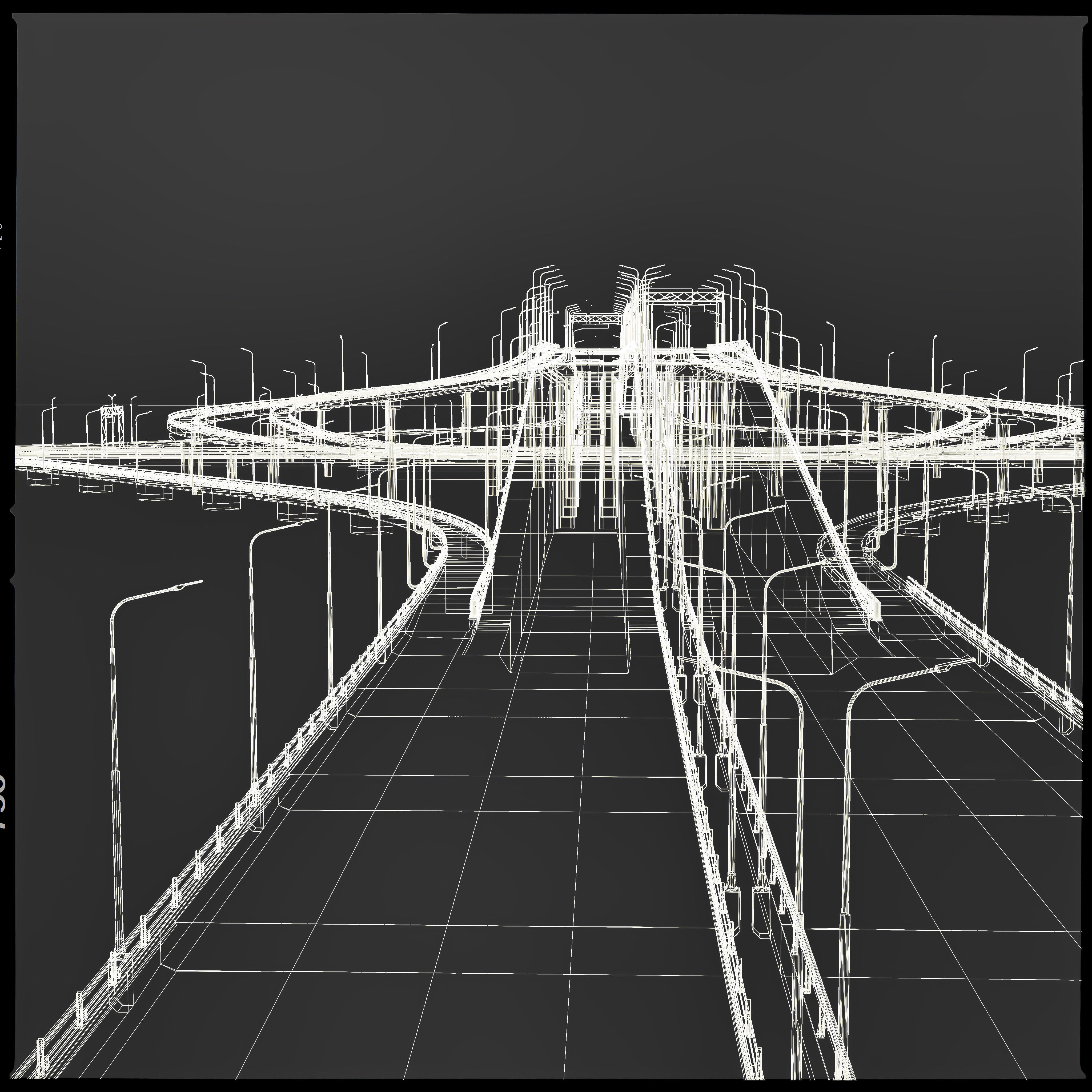 Set Highway Freeway 3D model_12