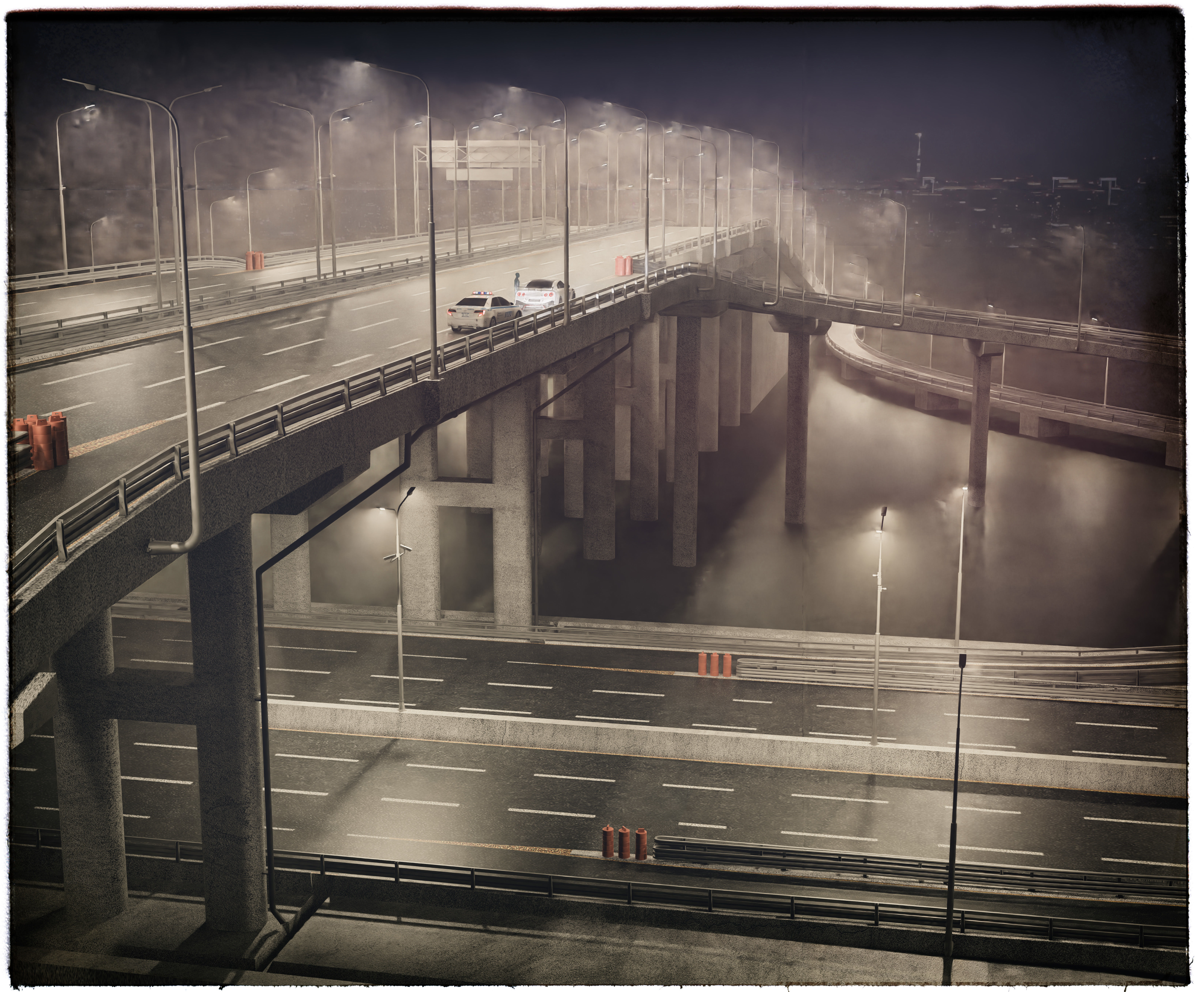 Set Highway Freeway 3D model_5