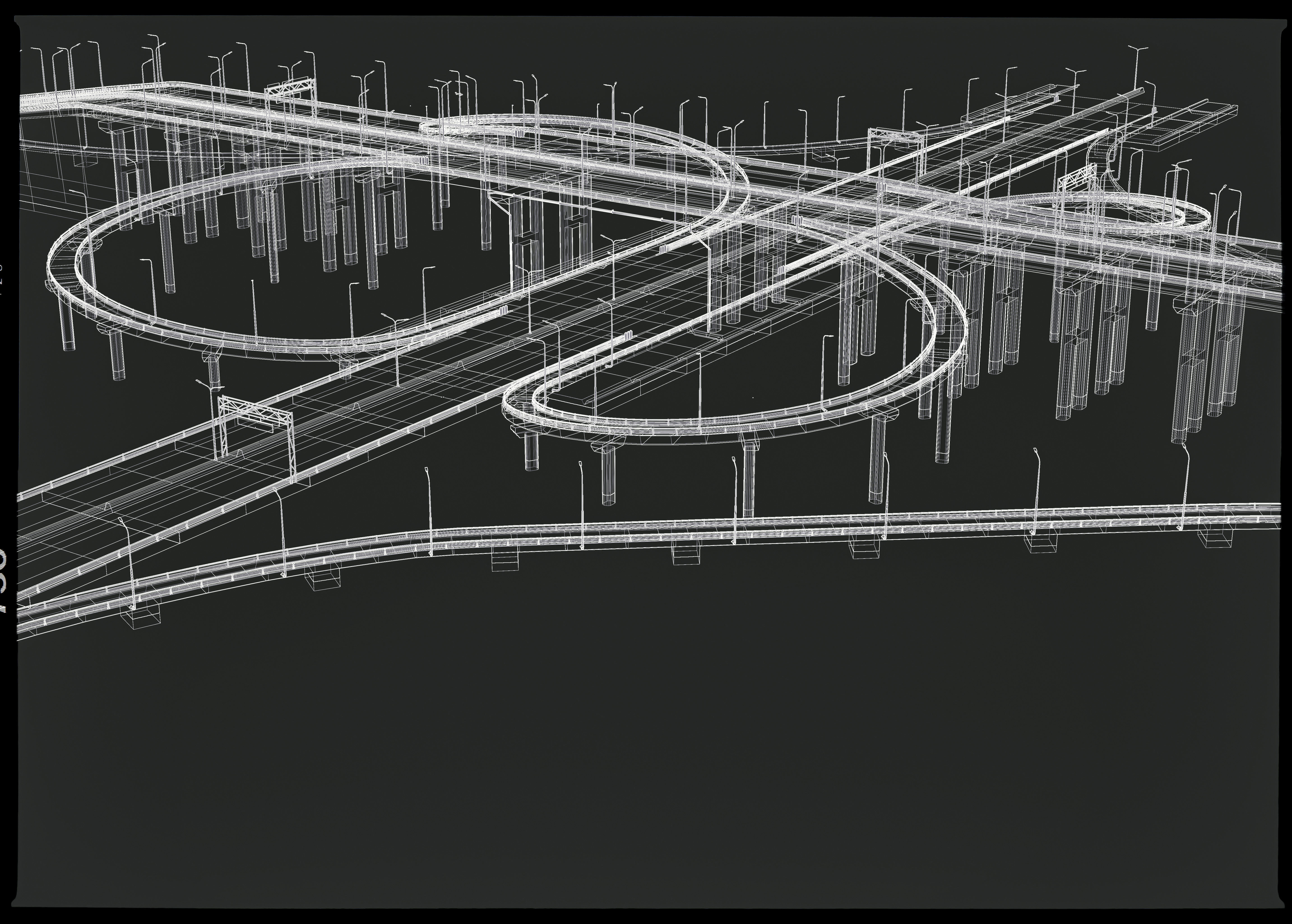 Set Highway Freeway 3D model_8