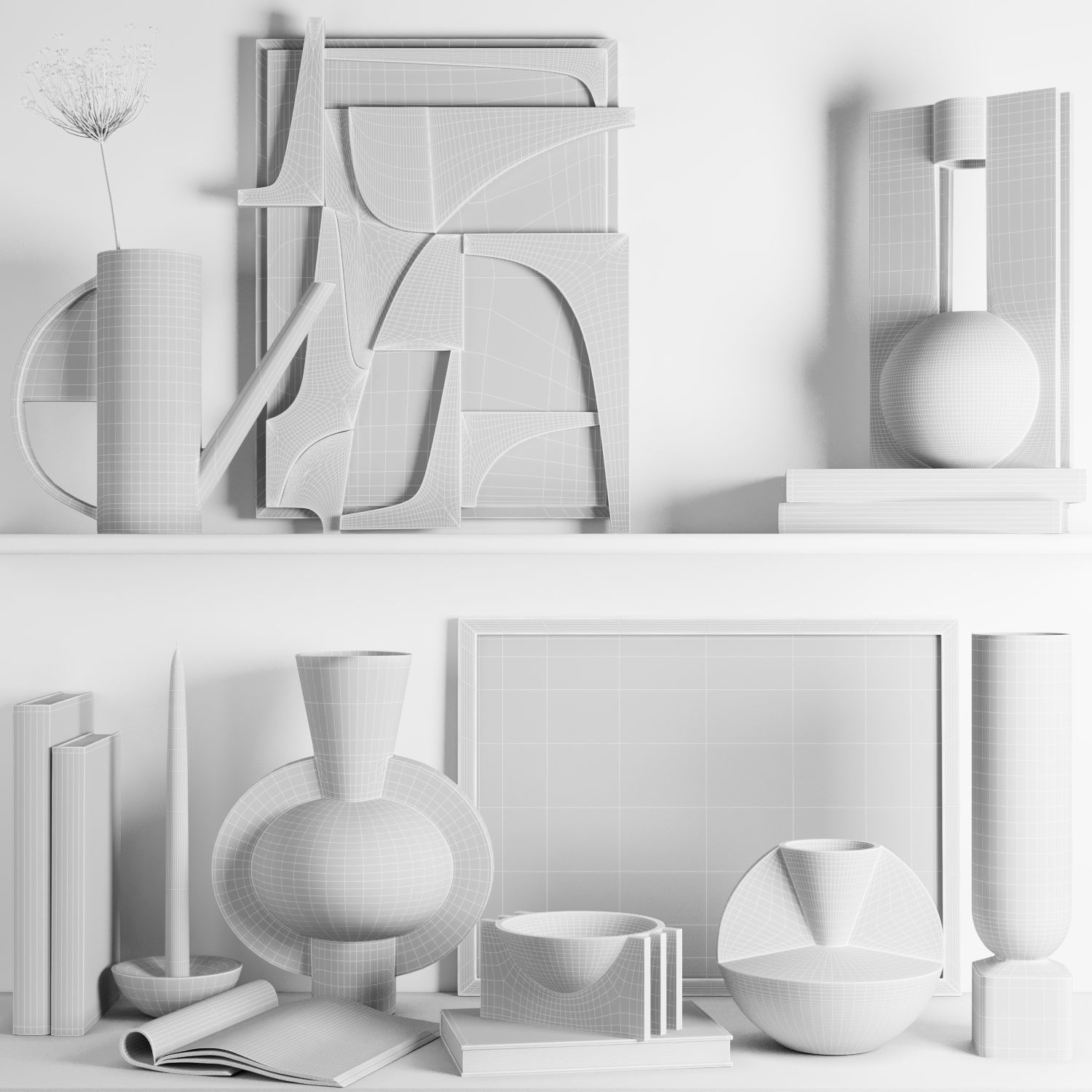 Decorative set 25 3D model_6