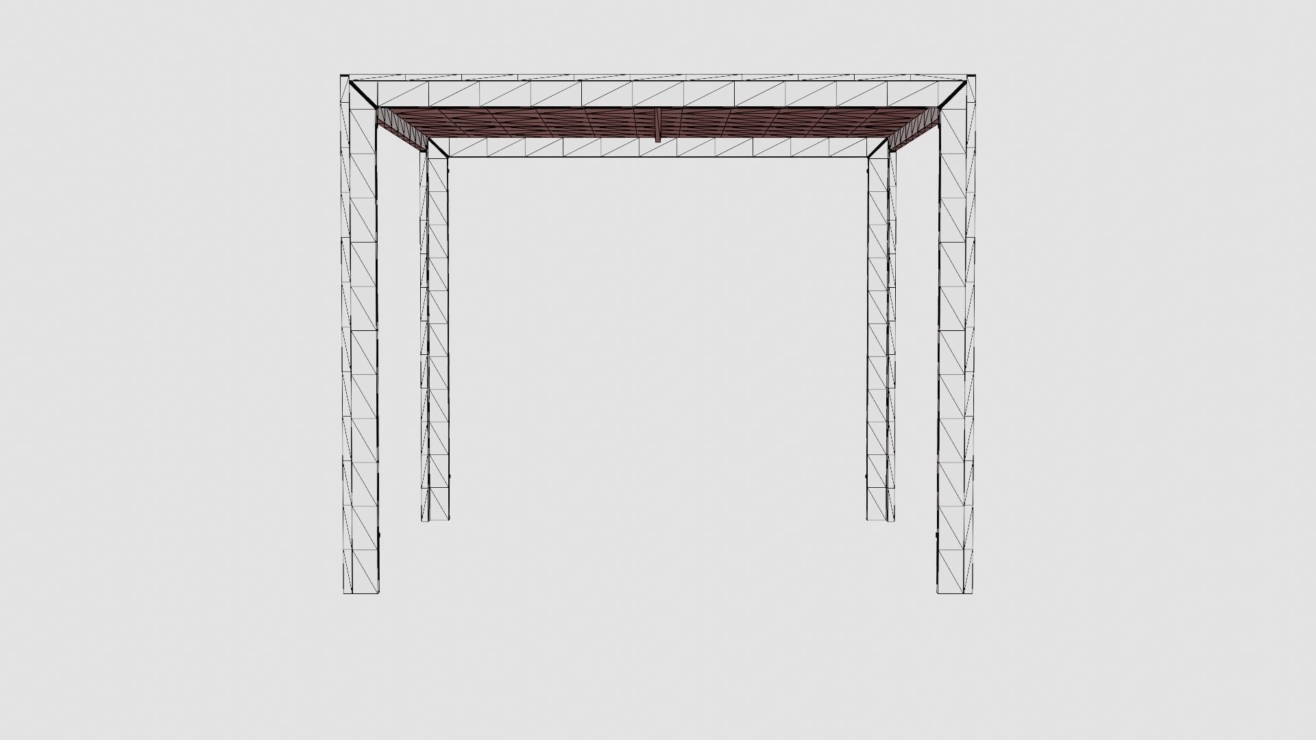 Rimini Dining Table Low-poly 3D model_6
