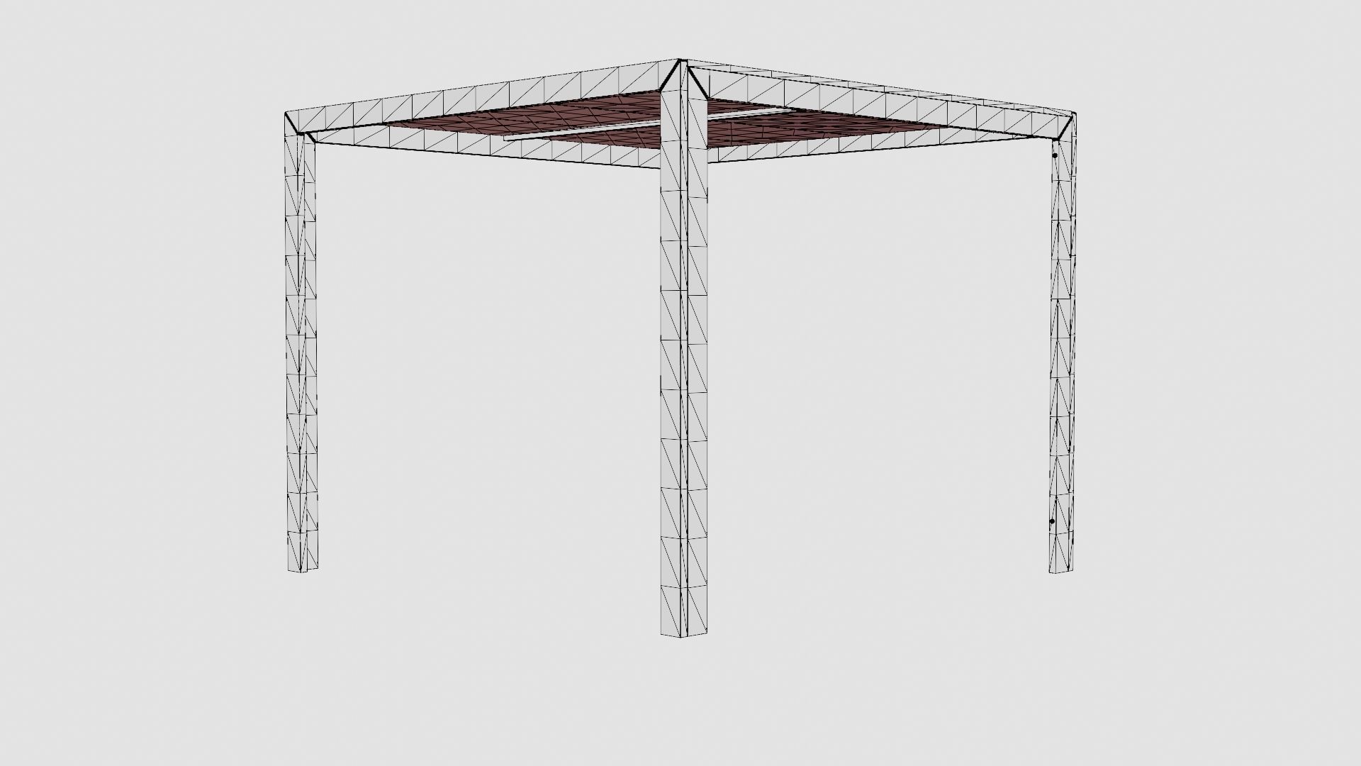 Rimini Dining Table Low-poly 3D model_7