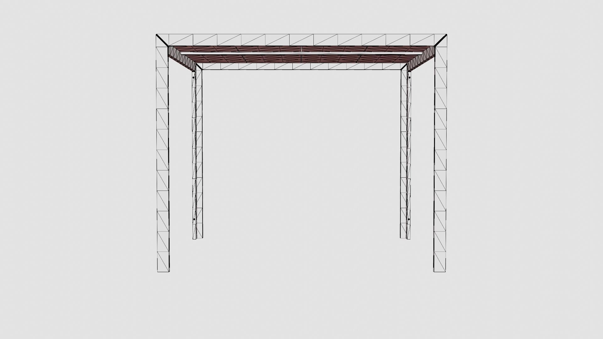 Rimini Dining Table Low-poly 3D model_8