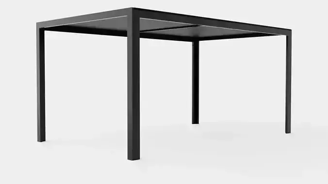 Rimini Dining Table Low-poly 3D model