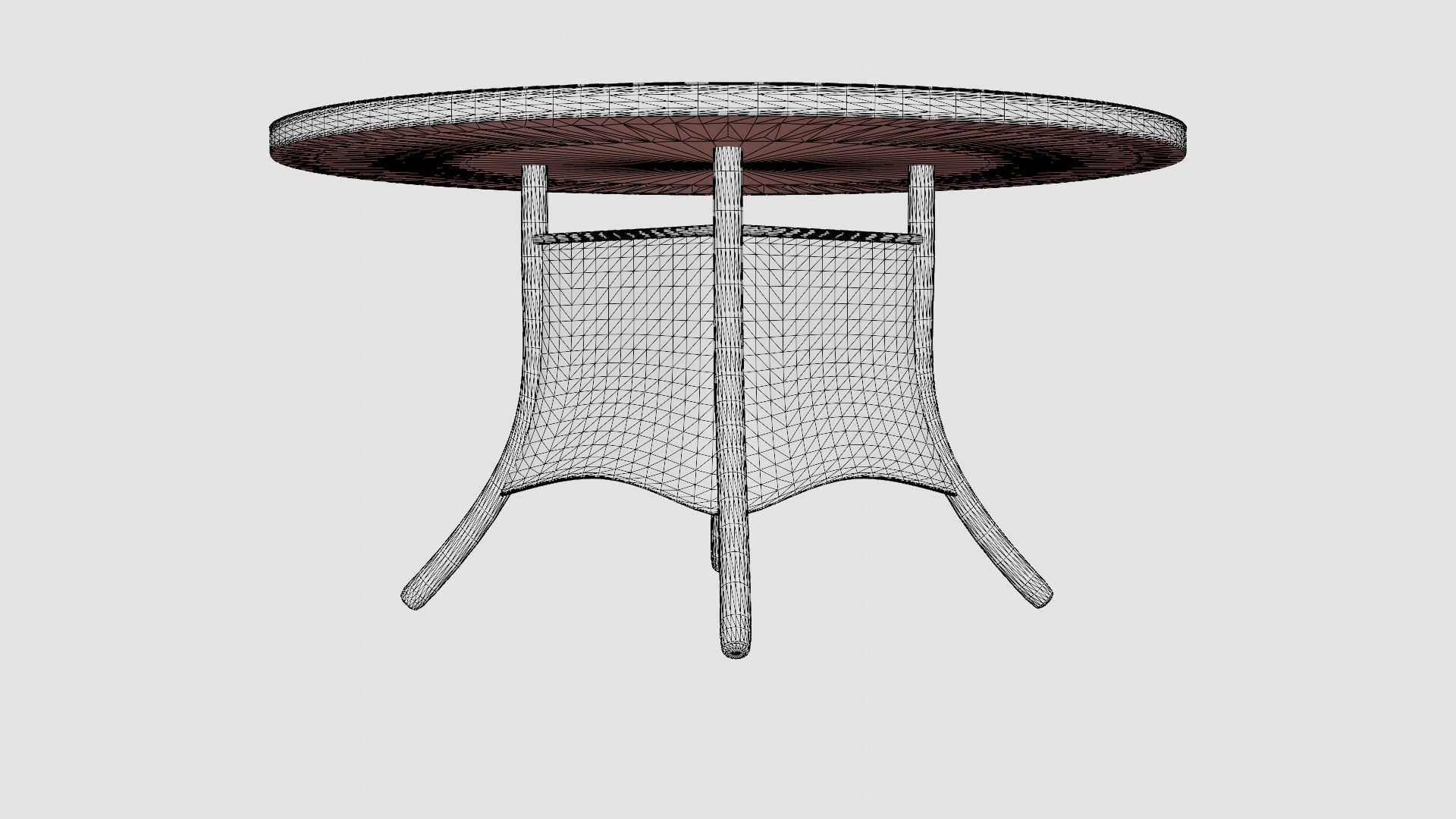 Milena Dining Table Low-poly 3D model_7