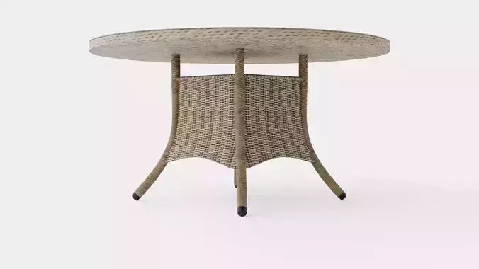 Milena Dining Table Low-poly 3D model