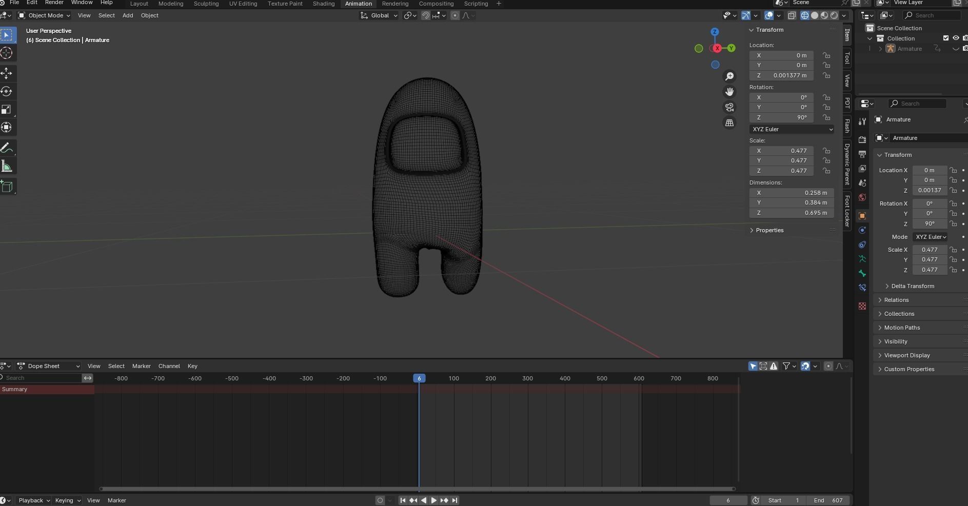 AMONG US MODEL Low-poly 3D model_1