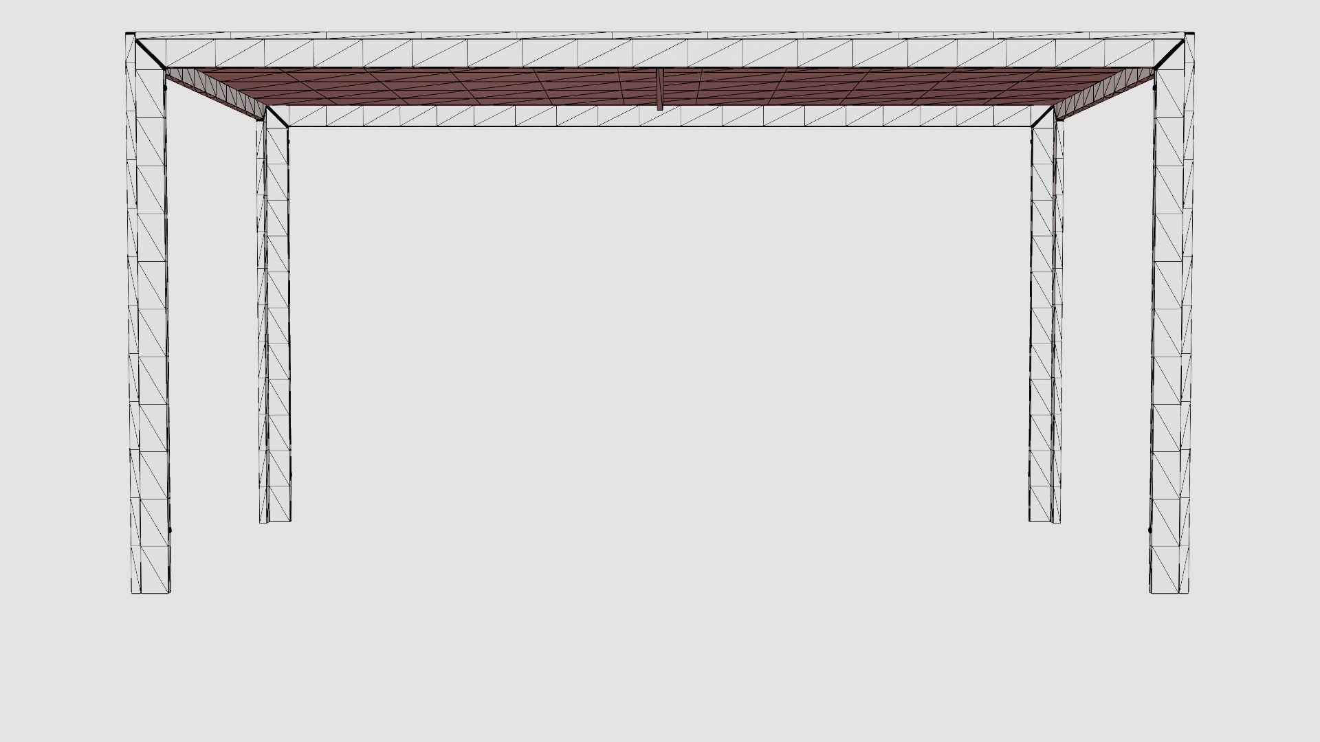 Matera Dining Table Low-poly 3D model_6