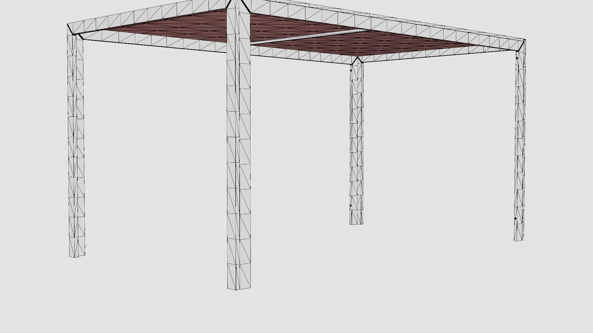 Matera Dining Table Low-poly 3D model_7