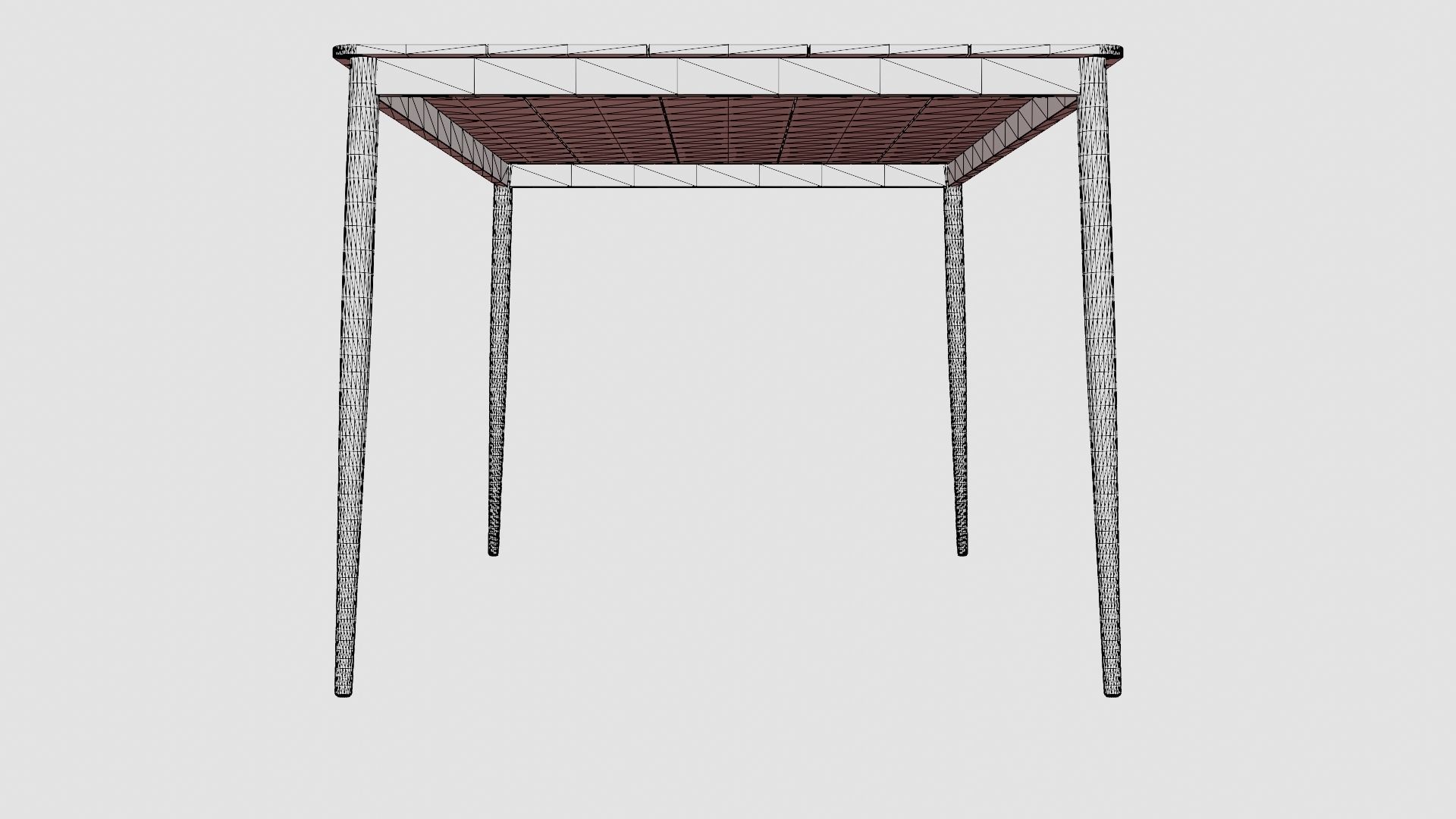 Dilan Dining Table Low-poly 3D model_8