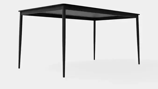Dilan Dining Table Low-poly 3D model