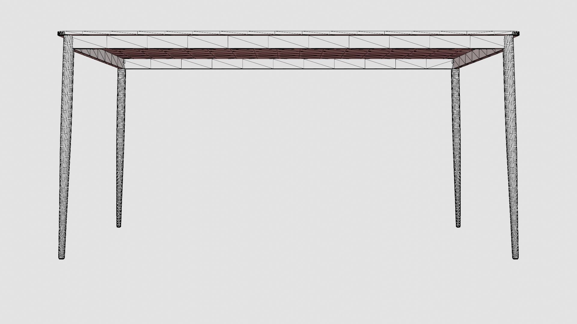 Dilan Dining Table Low-poly 3D model_6