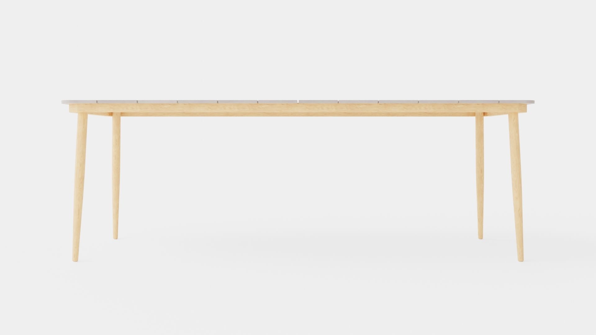 Copenhagen Dining Table Low-poly 3D model_4