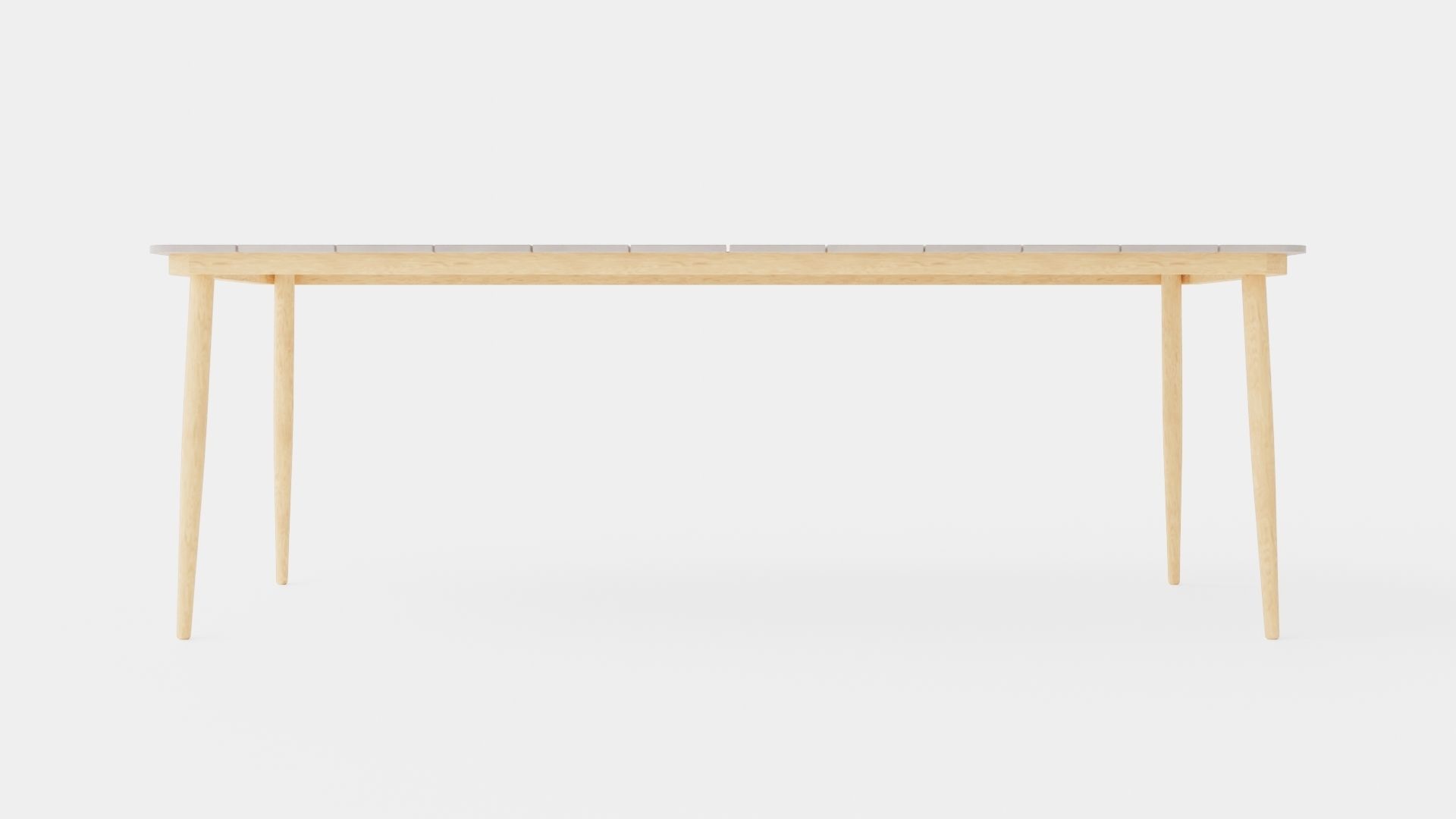 Copenhagen Dining Table Low-poly 3D model_1