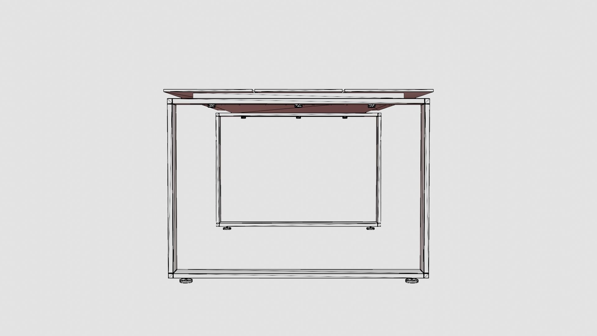 Almeria Dining Table Low-poly 3D model_8