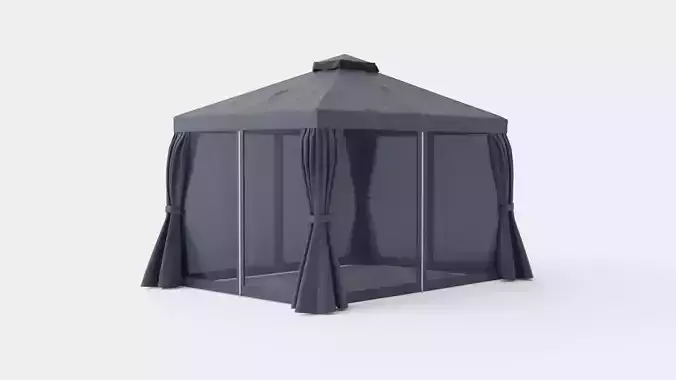 Roma Gazebo Low-poly 3D model