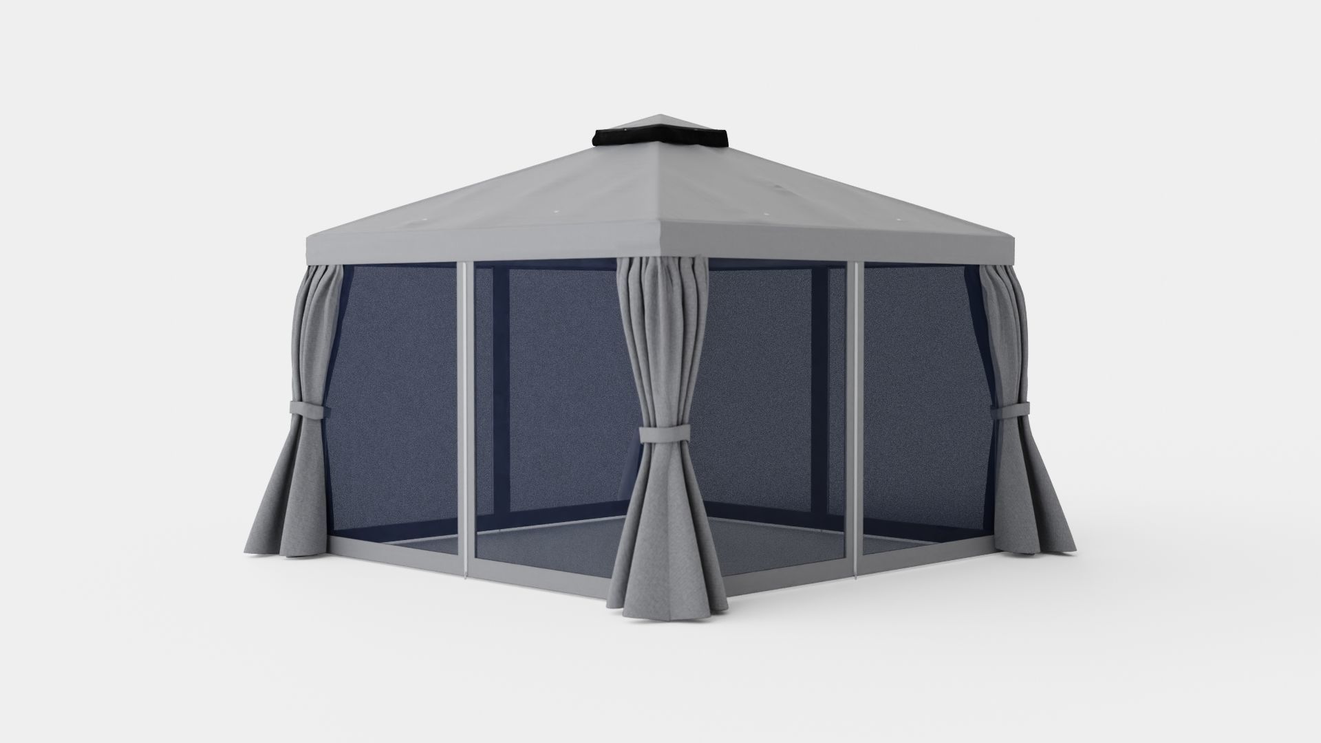 Roma Gazebo Low-poly 3D model_3