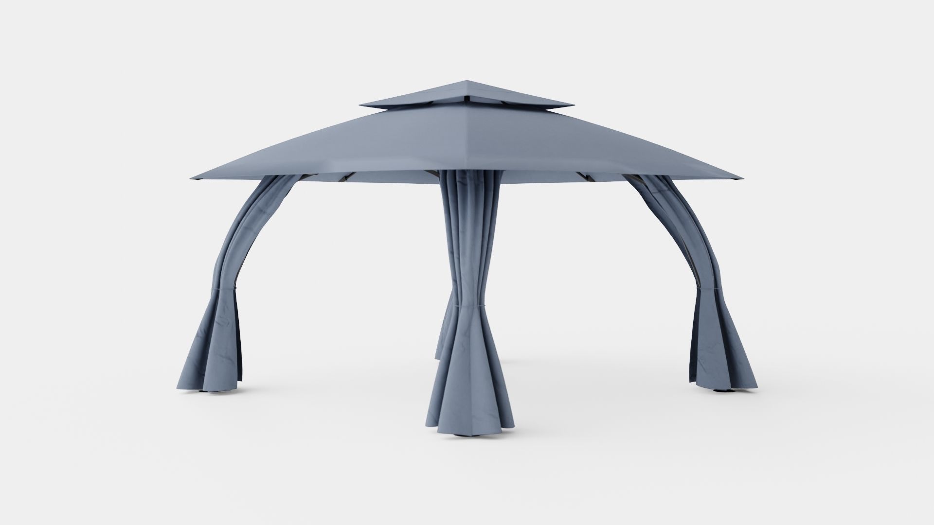 Padova Gazebo Low-poly 3D model_3