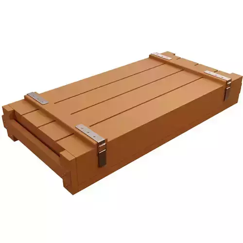 1-35 scale military style low wooden case for diorama