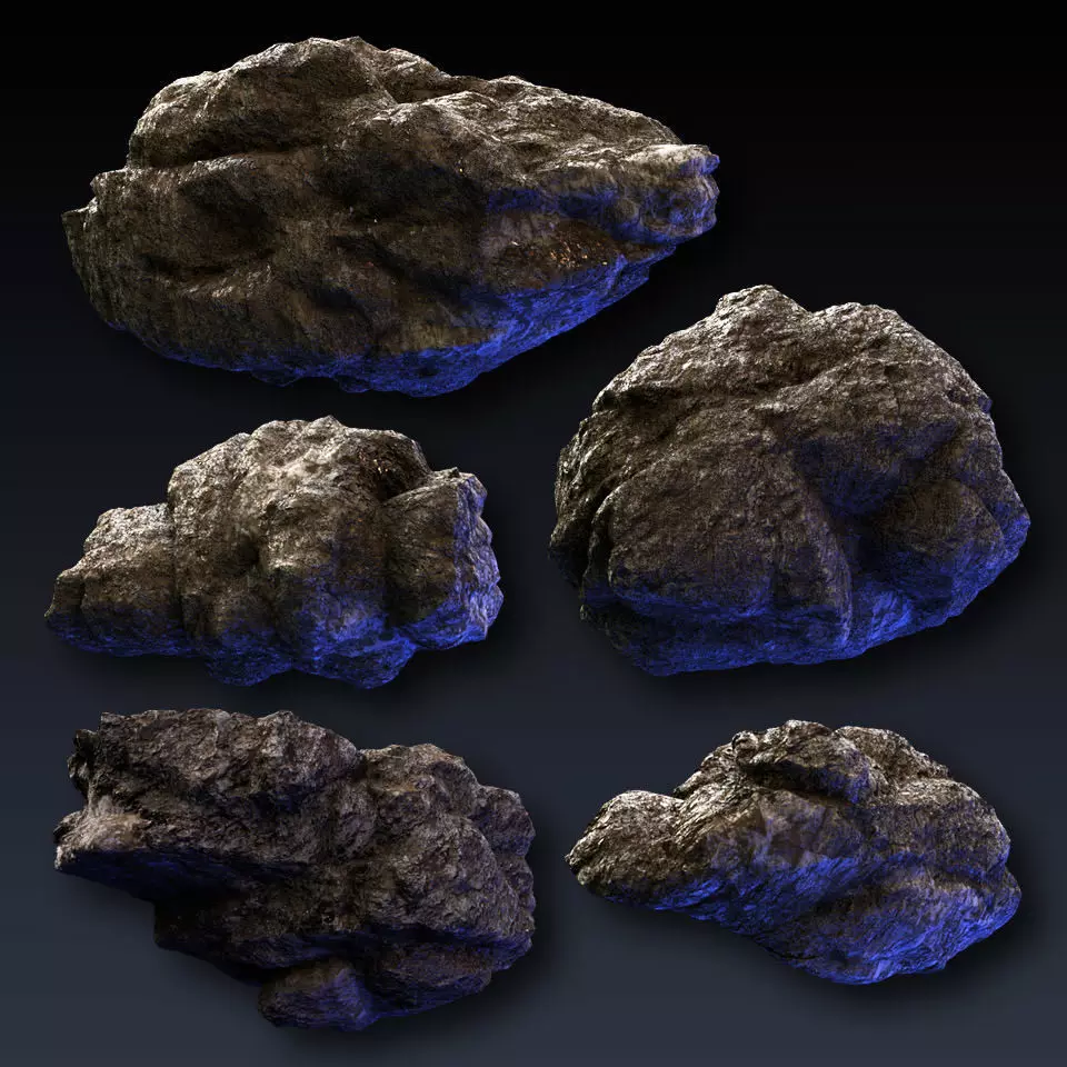 Rock Collection 2 3D model_0
