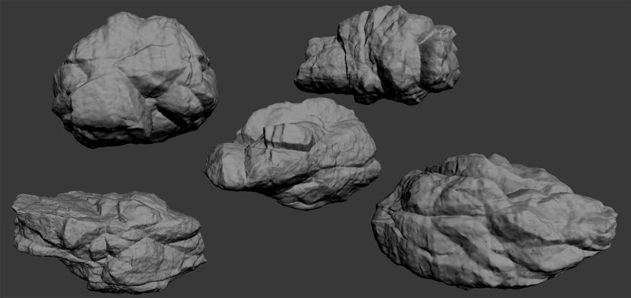 Rock Collection 2 3D model_9