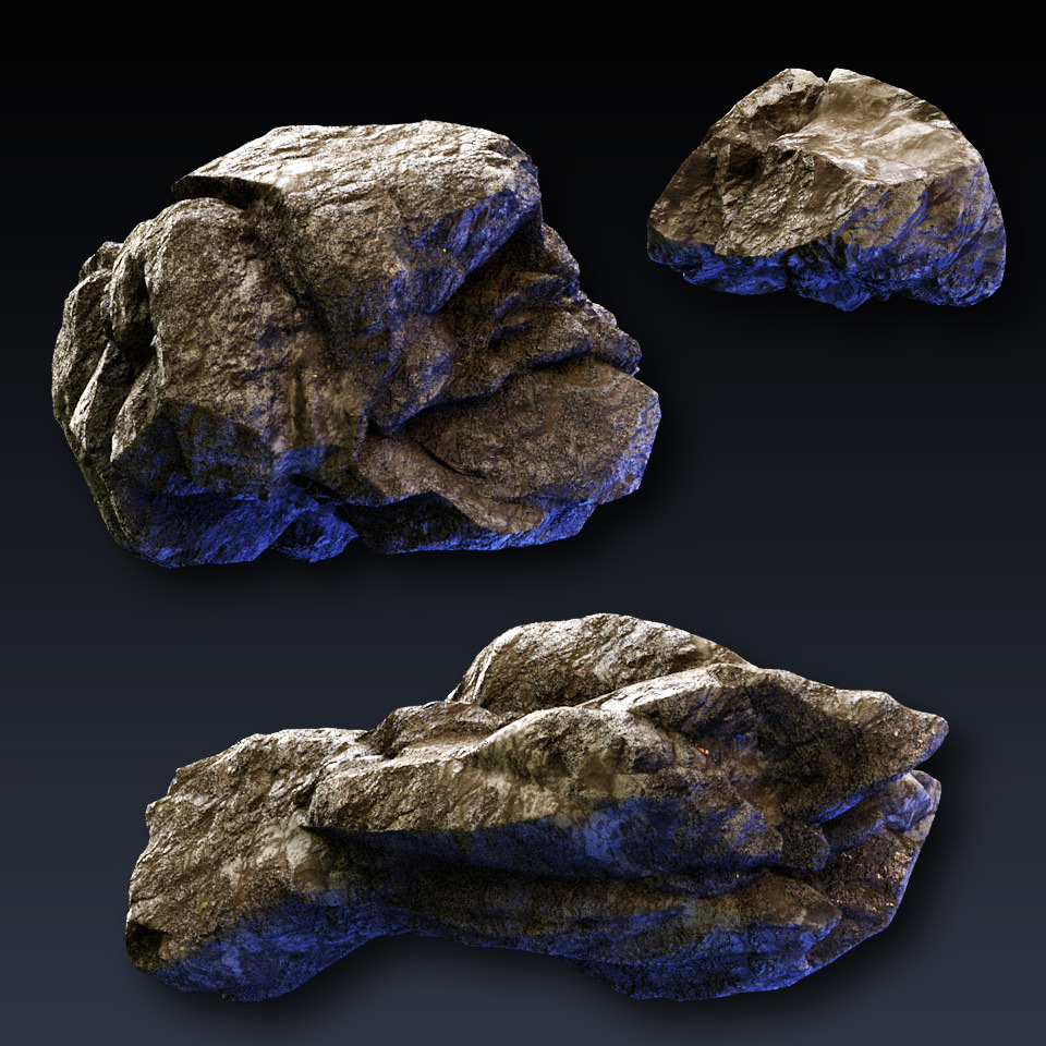Rock Collection 2 3D model_1