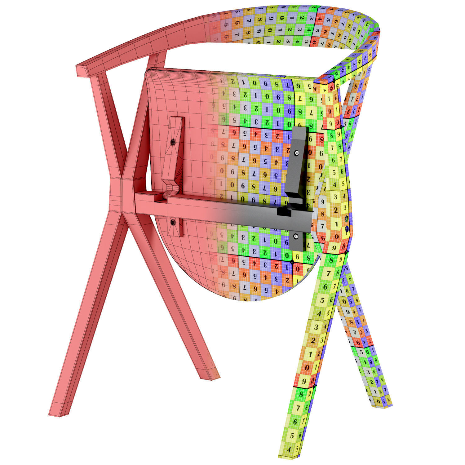 BD Chair B Black 3D model_4