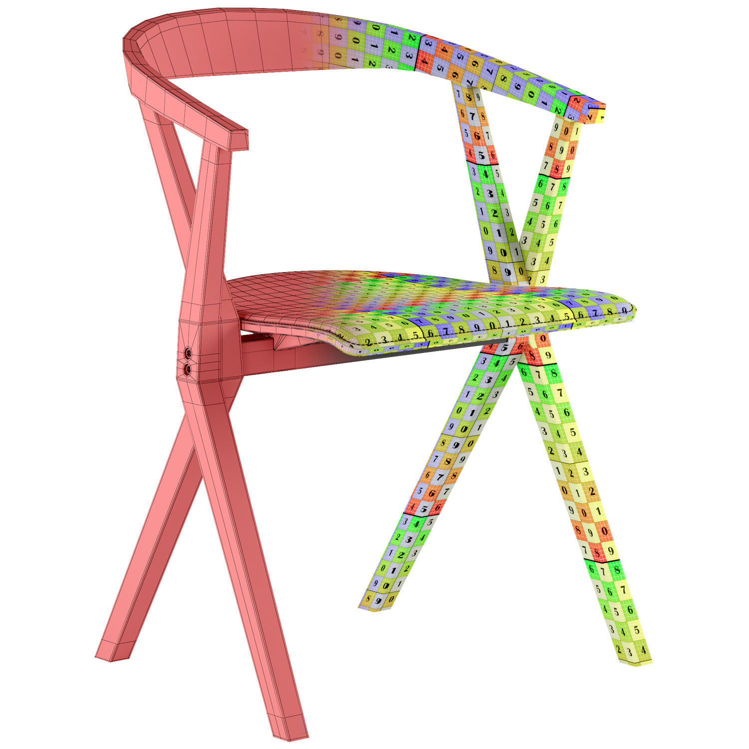 BD Chair B Black 3D model_3