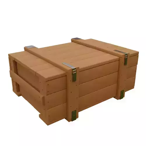 1-35 scale military style low wooden case for diorama