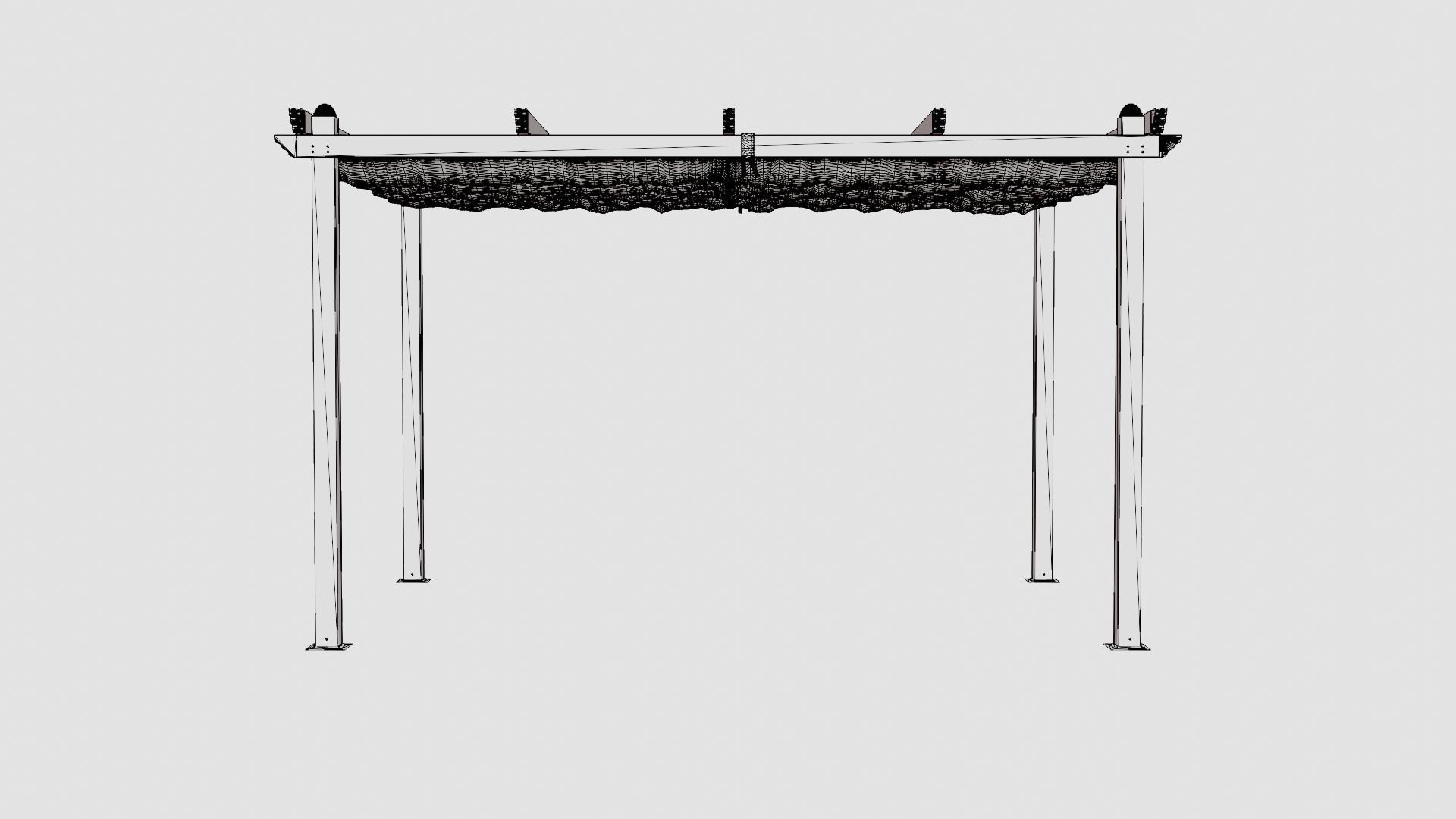 Pescara Pergola Low-poly 3D model_8