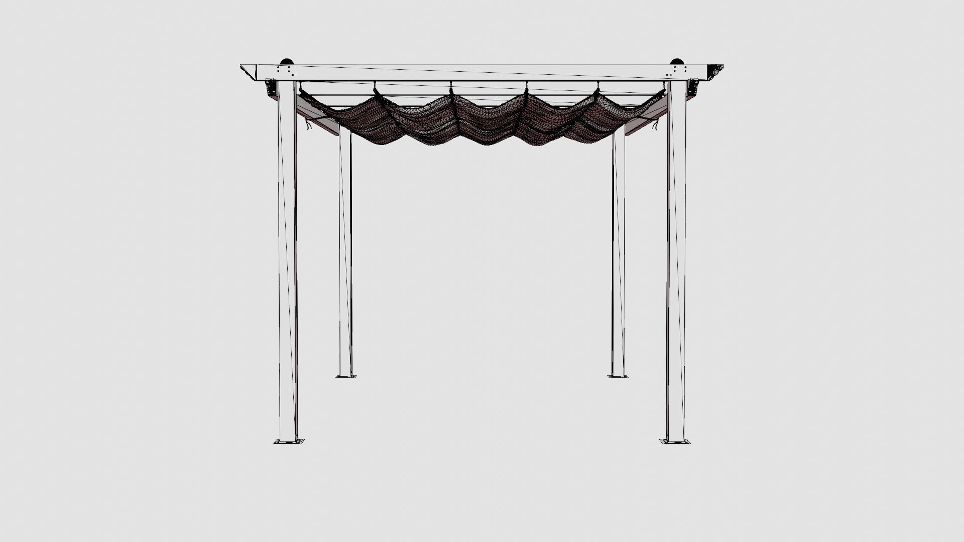 Pescara Pergola Low-poly 3D model_6