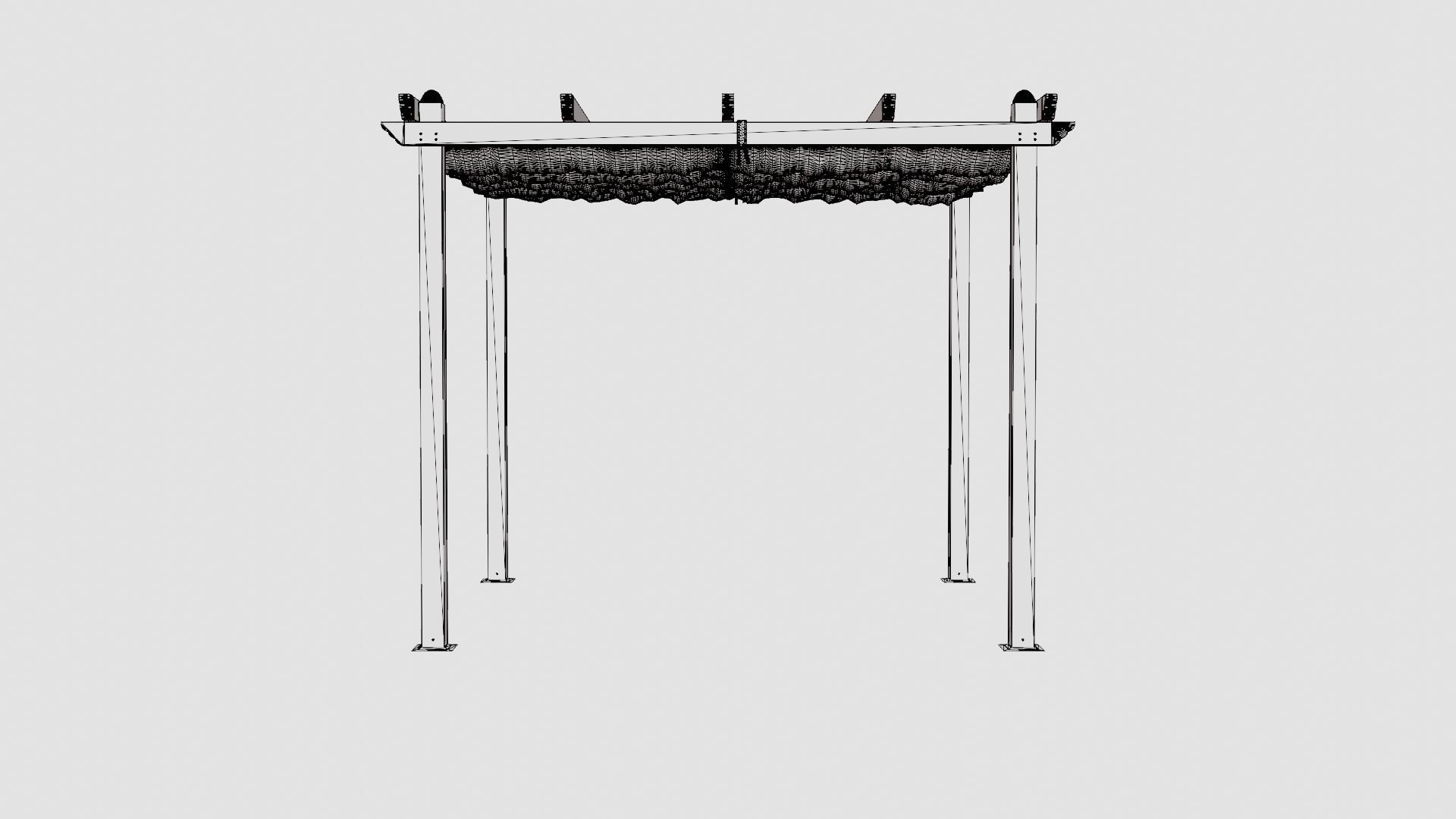 Pescara Pergola Low-poly 3D model_8