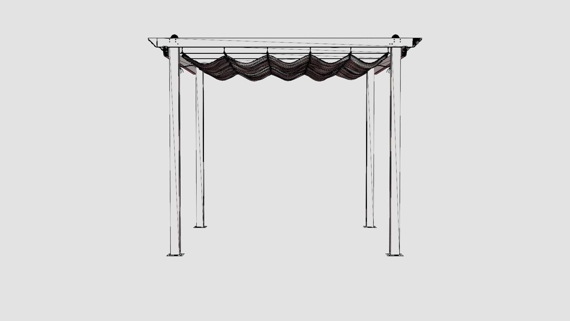 Pescara Pergola Low-poly 3D model_6