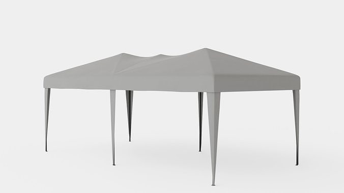 Easy up Pergola Low-poly 3D model