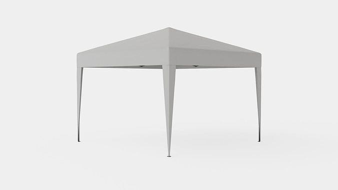 Easy up Pergola Low-poly 3D model