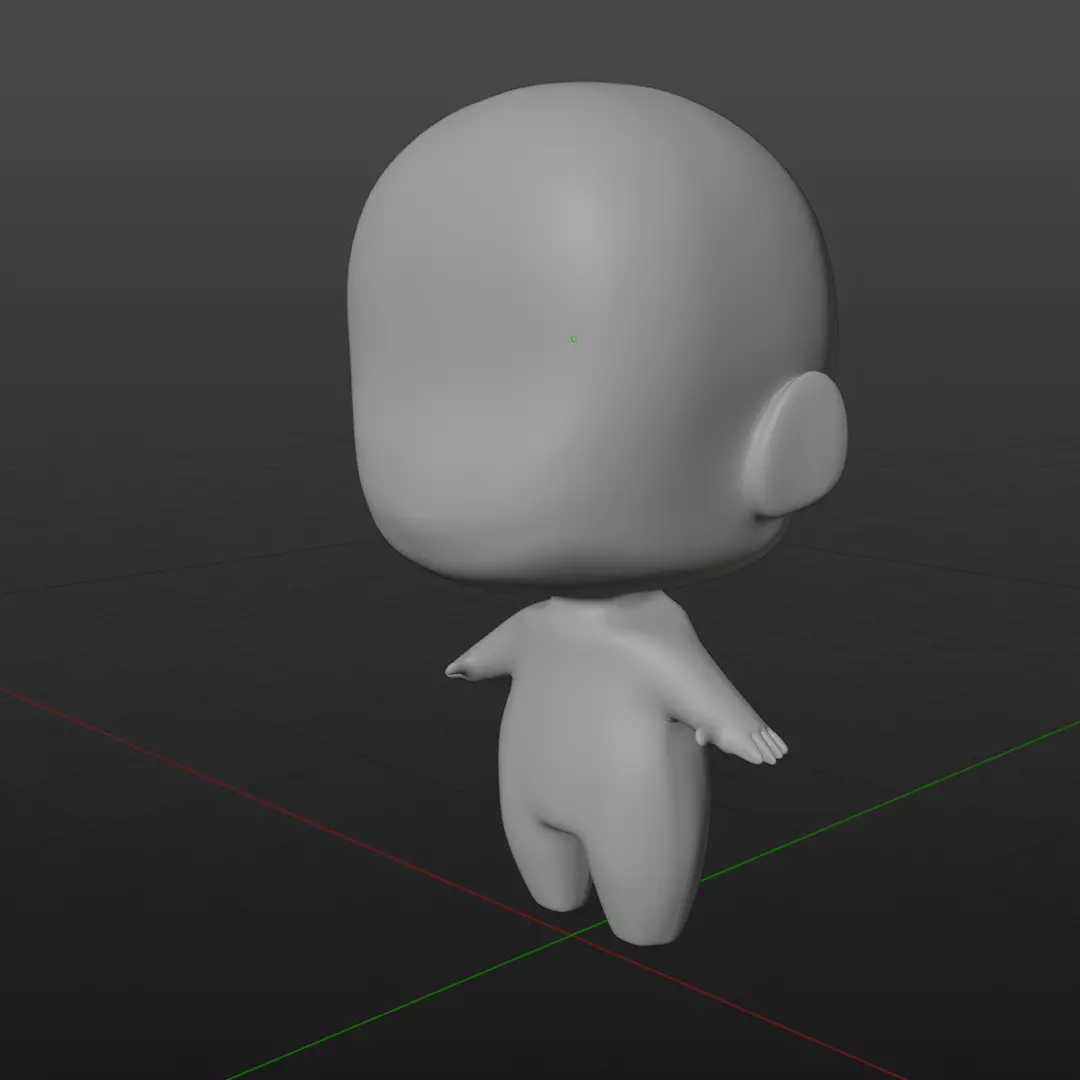 Base Chibi Model Free 3D model_0