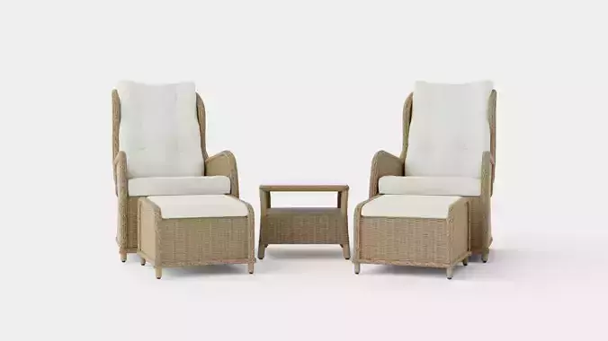 Nantes Recliner Set Sand