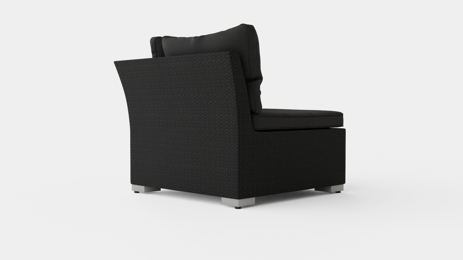 Caracas Lounge Set Corner Sofa Low-poly 3D model_3