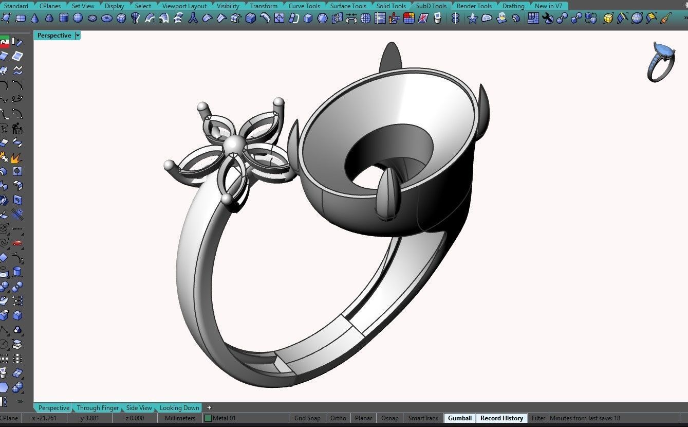 ring bypass 3D print model_3