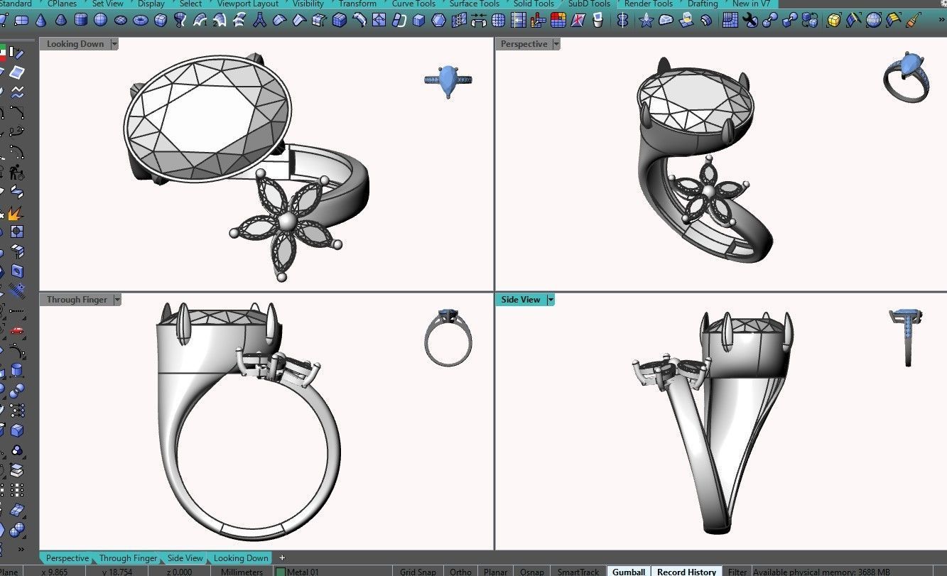 ring bypass 3D print model_2