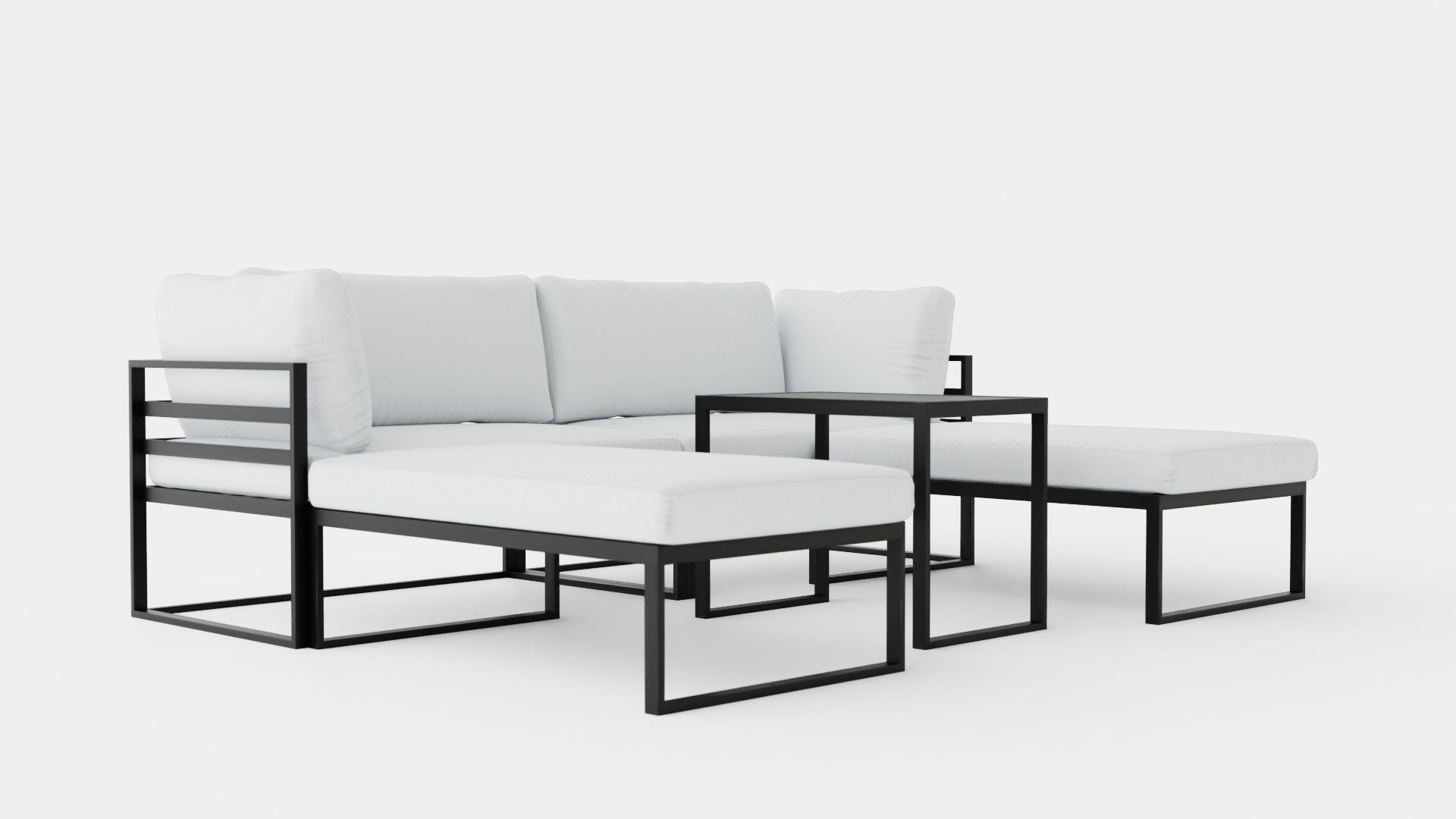 Wexford Corner Set Low-poly 3D model_1