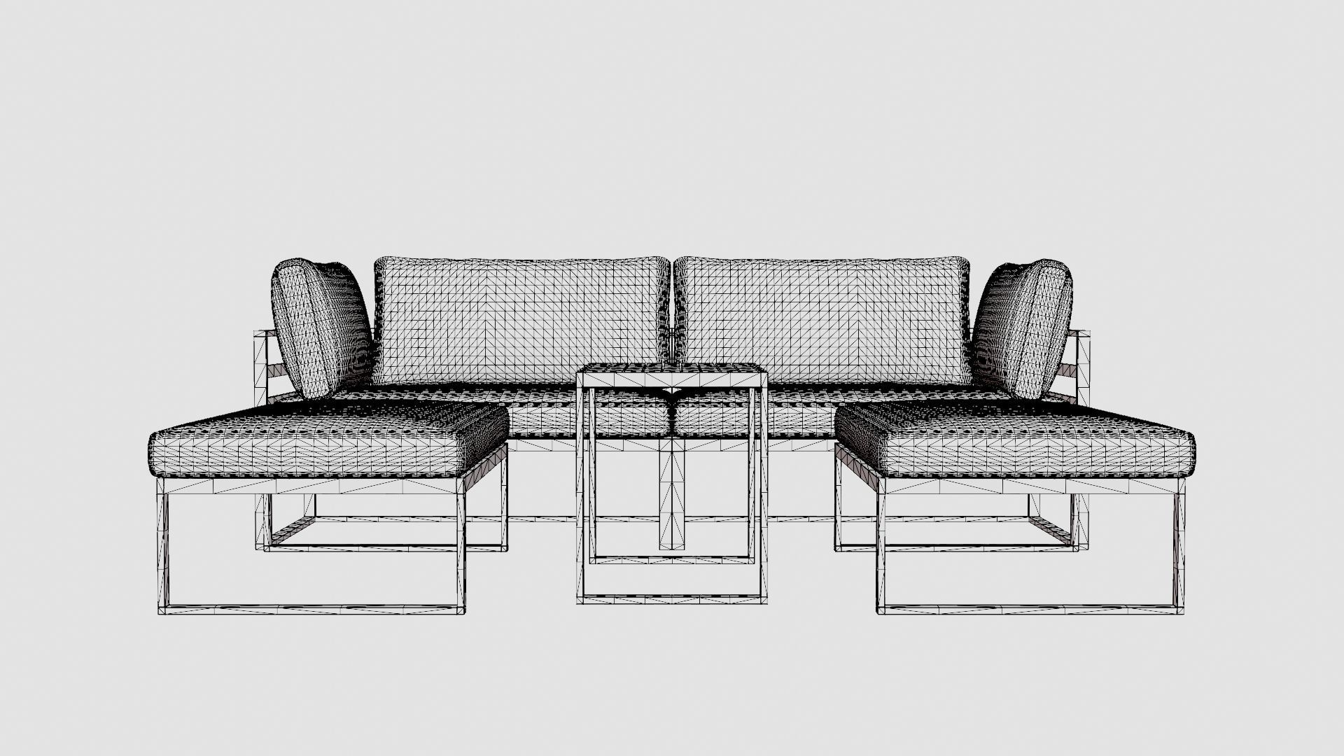 Wexford Corner Set Low-poly 3D model_6